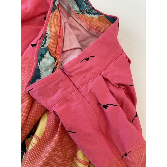 Sunset Surfer Skirt A-Line Art to wear Retro Pleated Dressever S - Picture 5 of 8